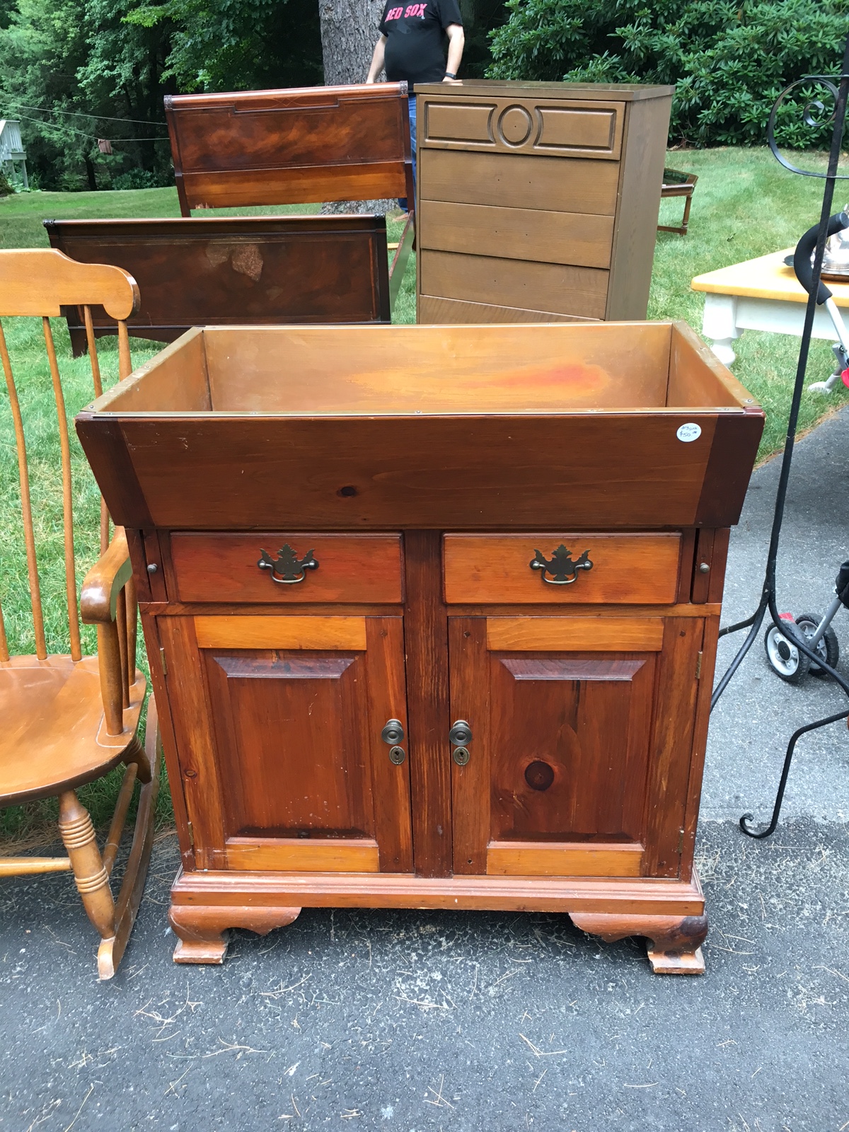 Antique Dresser Dry Sink Student Lamp Chamber Seats For Sale