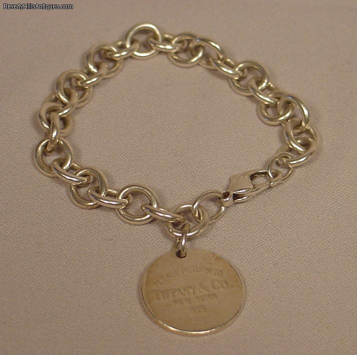 Tiffany & Co. Sterling Silver Circle Charm Bracelet For Sale | 0 | Classifieds