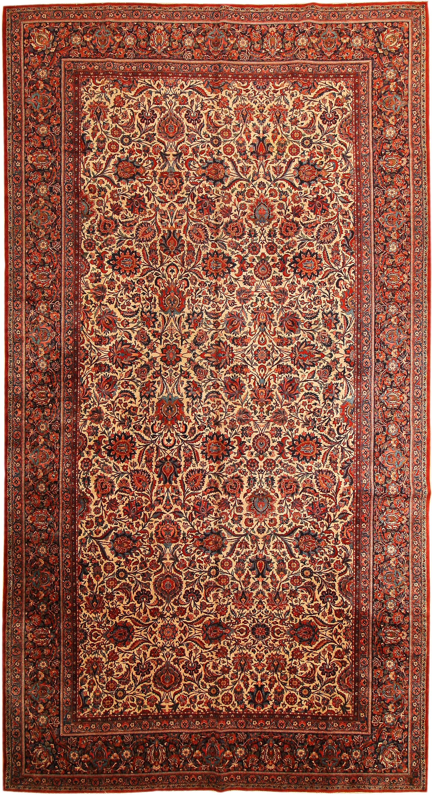 Antique Kashan Persian Rug 43522 For Sale | Antiques.com | Classifieds