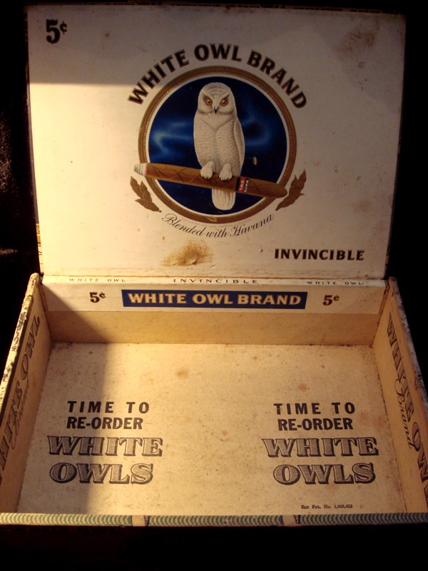 Vintage Cigar boxes White Owl Price per box 