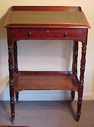 Small Desk Georgian Mahogany Standing Desk 1428 J For Sale