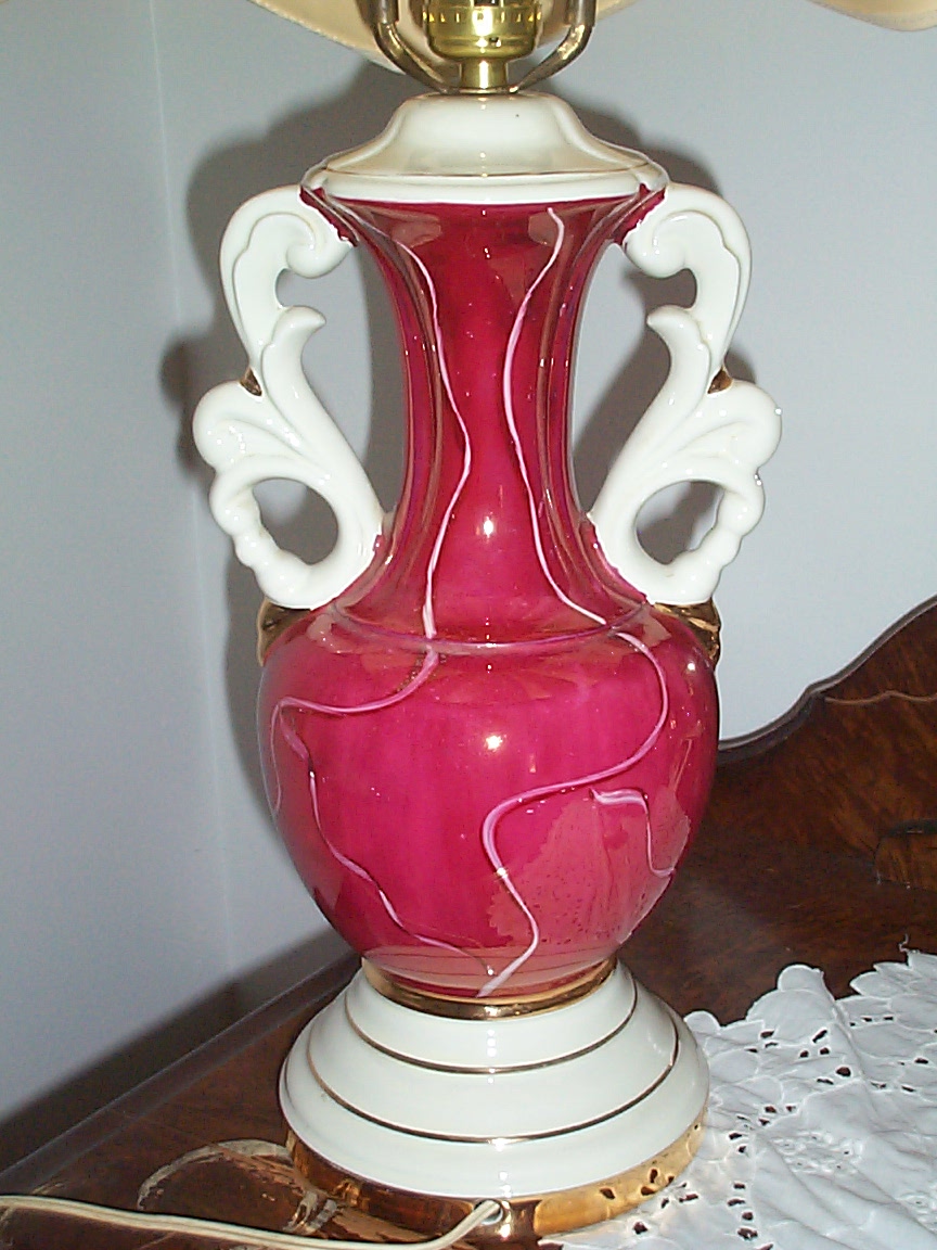 Old Unique Victorian Pottery Hand Painted Rose Floral