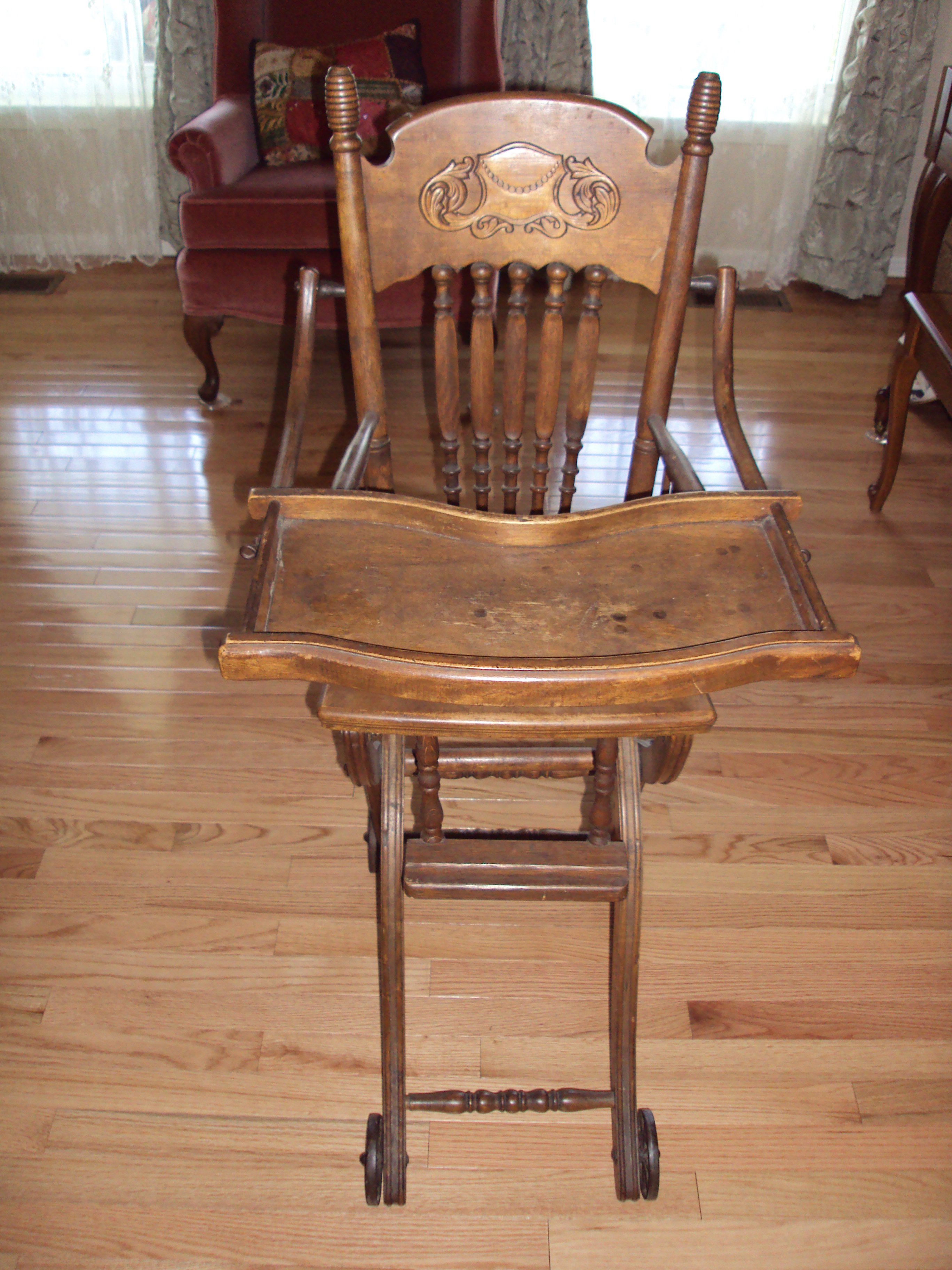 Victorian Era Convertible Stroller High Chair For Sale Antiques