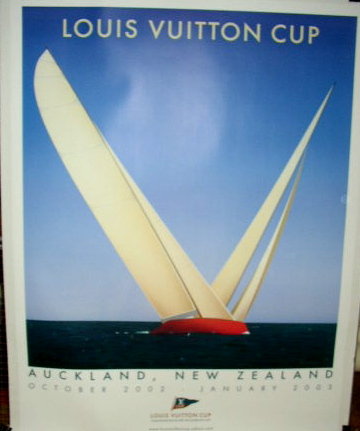 Vuitton Cup Aukland - Original Razzia Poster For Sale | www.paulmartinsmith.com | Classifieds