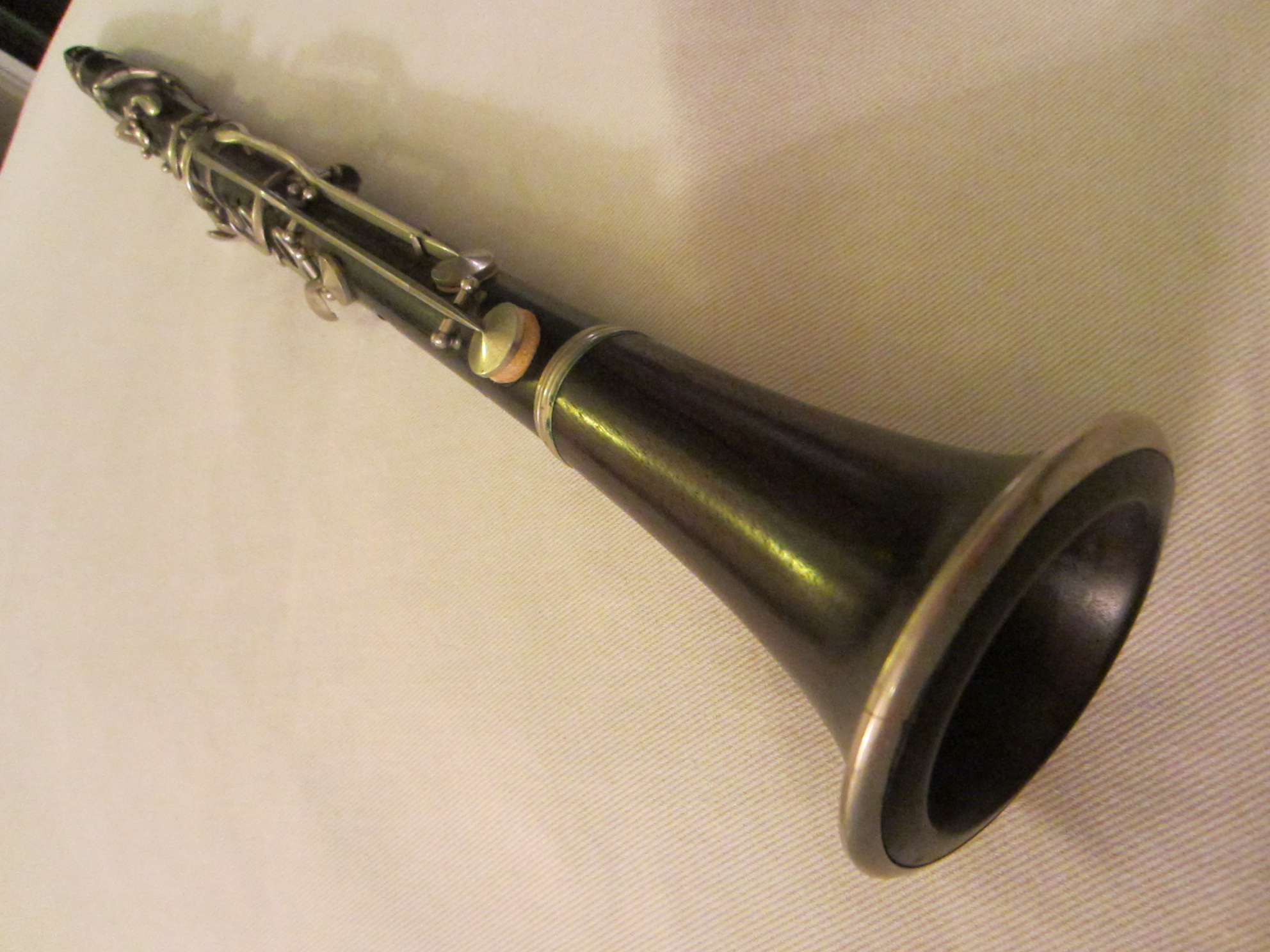 La Chapelle Germany Black Silver Wood Clarinet Circa Late 1800 C For