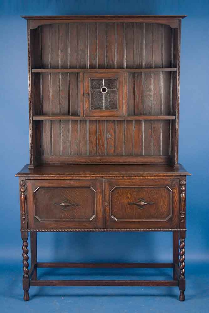 Antique English Oak Welsh Dresser Circa 1920 For Sale Antiques