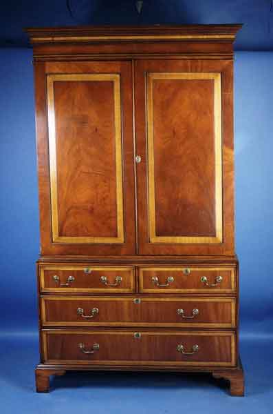 Antique Style Mahogany Linen Cabinet For Sale Antiques Com