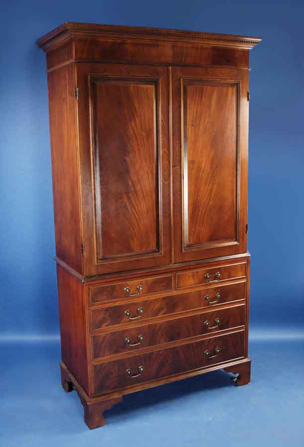 English Mahogany Linen Cabinet For Sale Antiques Com Classifieds