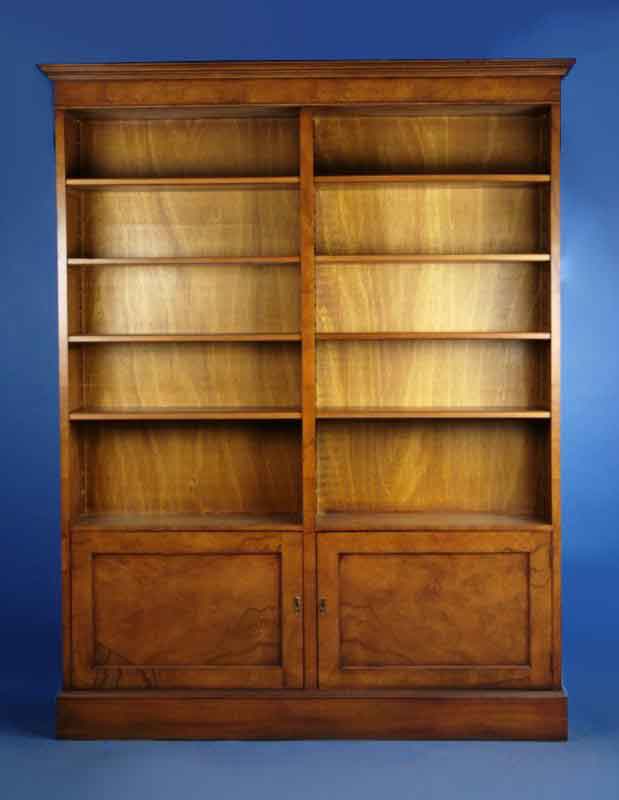 Walnut Reproduction Antique Bookcase For Sale Antiques Com