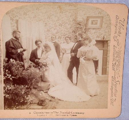 Stereoview''a Victorian Wedding Ceremony'' Price 1300