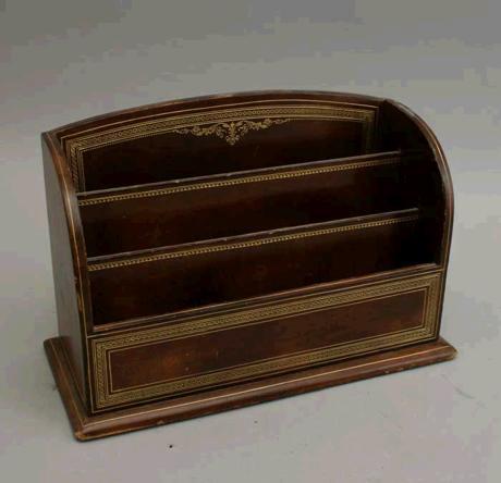 wall mounted letter rack. antiques,letter rack br