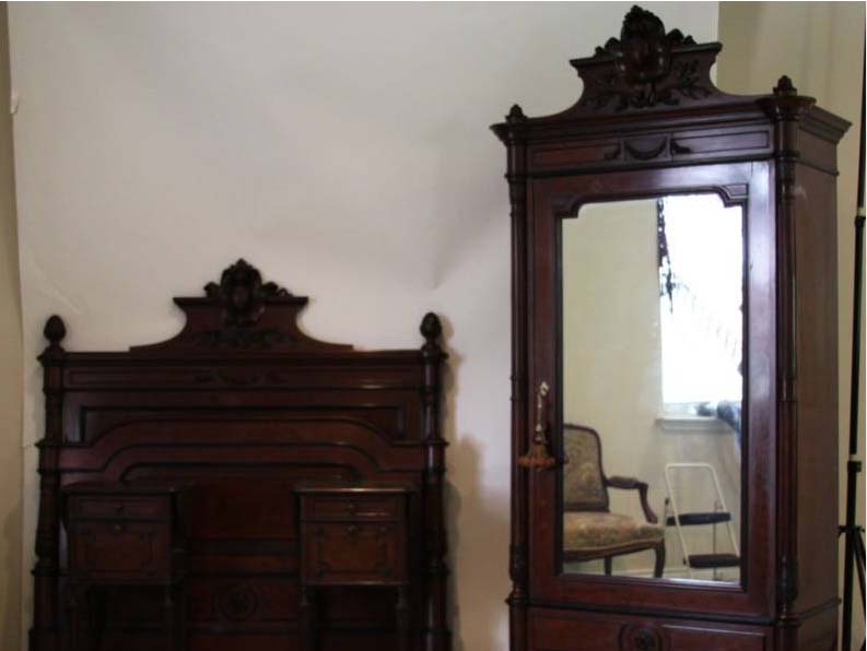 Mahogany Bedroom Set Antique French Henry Ii Carved For Sale