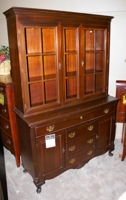 Solid Mahogany 2 Piece China Cabinet For Sale Antiques Com