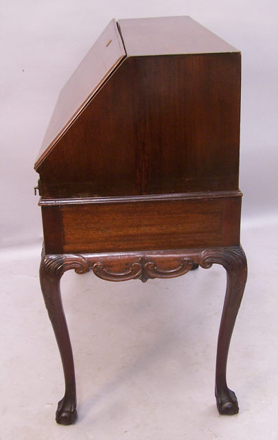 English Chinese Chippendale Drop Front Desk C1840 To 1860 Item