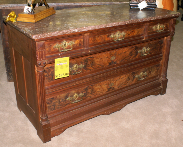 Exact Match To 49 Marble Top Eastlake Walnut Dresser For Sale