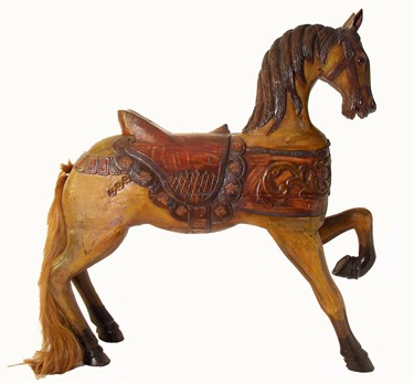 ANTIQUES:ANTIQUE CAROUSEL FOR SALE - HOME:ROCKING HORSE  ART