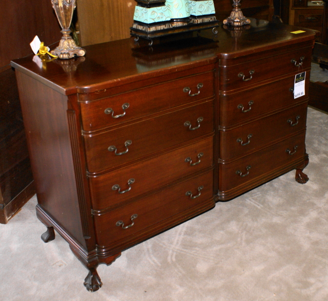 Georgetown Galleries Solid Mahogany Double Dresser For Sale