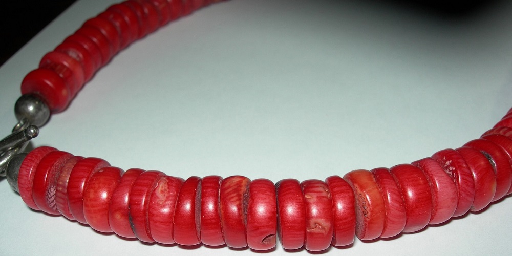 Vintage Antique Natural Undyed Tibetan Red Coral Necklace 115 Grams For ...