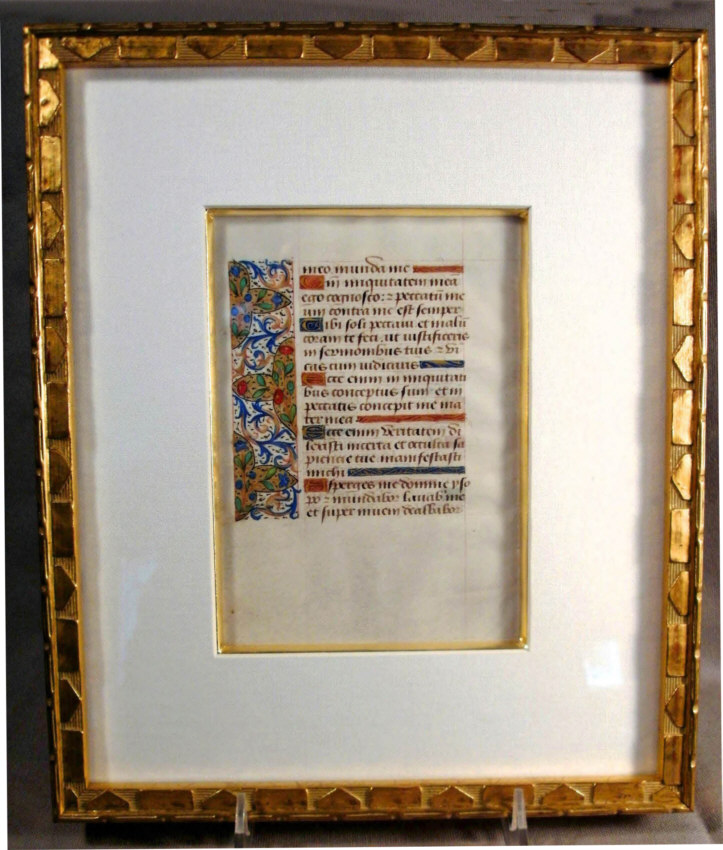 8461 15th Century French Medieval Book of the Hours folio c1470 For ...