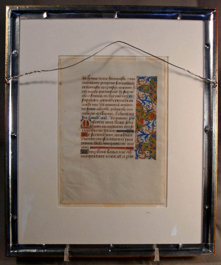 8461 15th Century French Medieval Book of the Hours folio c1470 For ...