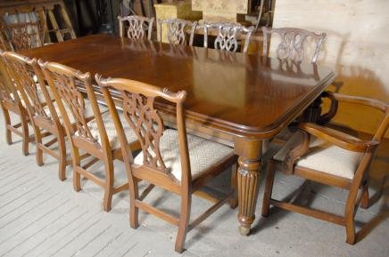 English Victorian Dining Table Tables, 9 Foot Dining Table Seats How Many