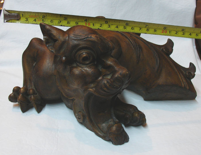 STUNNING antique wooden Gargoyle myth animal demoniac For Sale ...