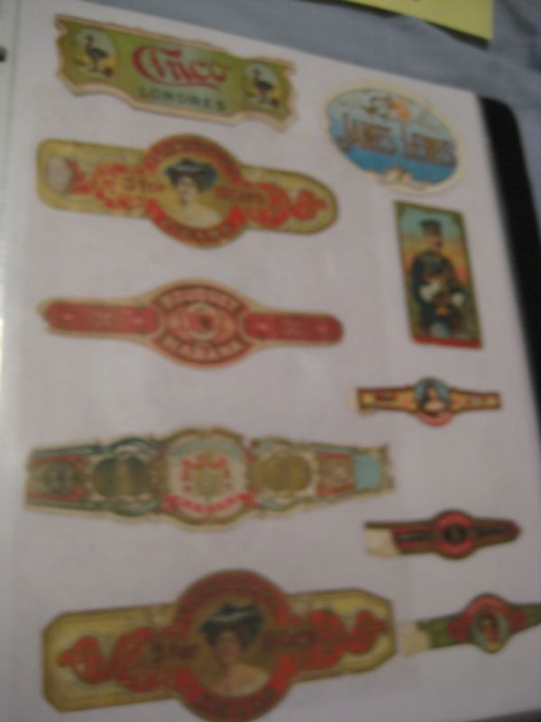 COLLECTION ANTIQUE CIGAR LABELS & BANDS page 6 For Sale | Antiques.com ...