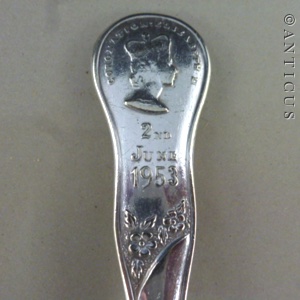 Child's Spoon and Fork, Coronation Souvenirs, 1953. (C14688-2) For Sale ...
