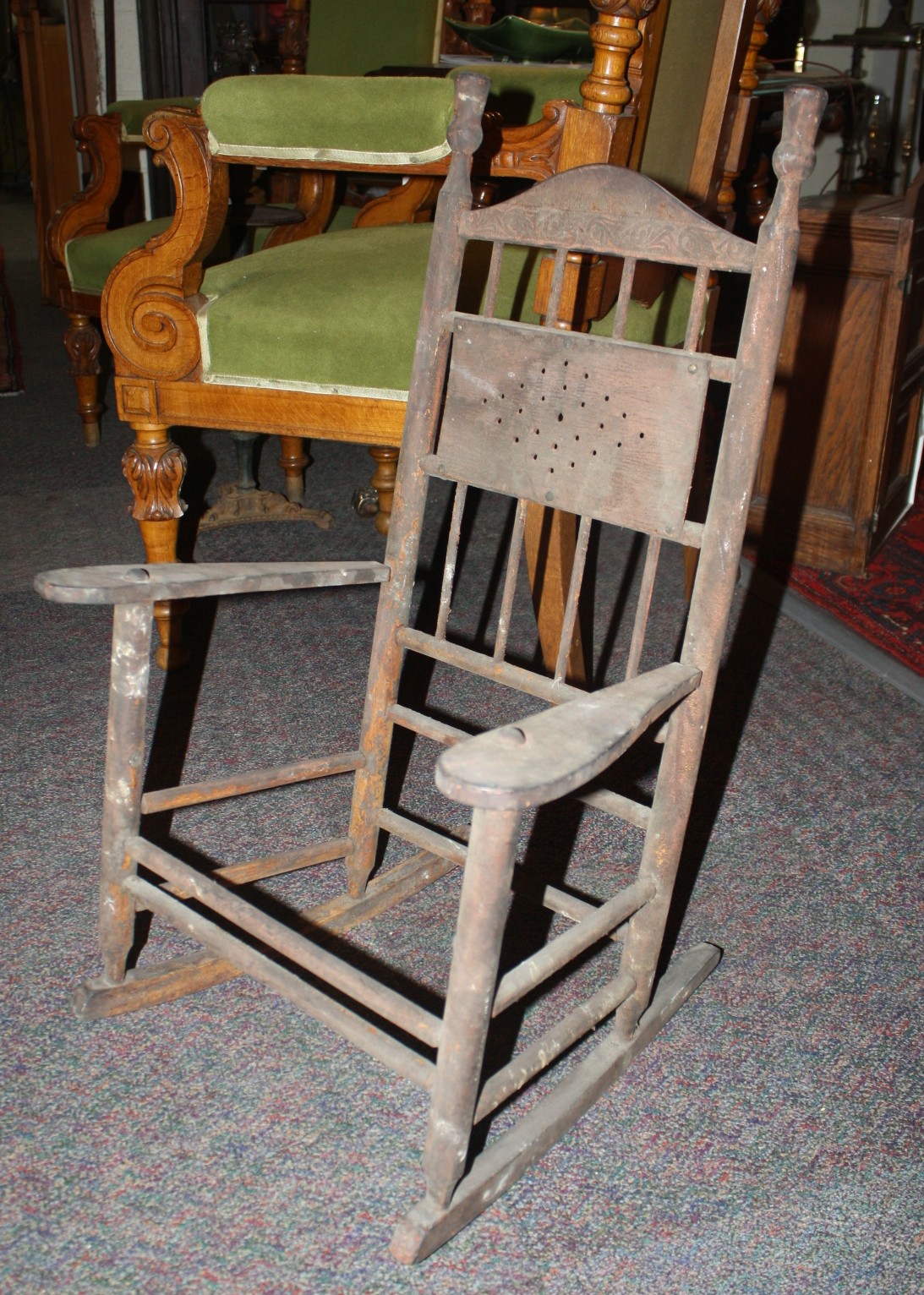 Antique Child's Rocker in Rustic Condition For Sale | Antiques.com ...