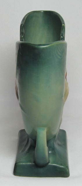 Roseville Pottery, Zephyr Lily, Green Fan/Pillow Footed Vase, Very Nice ...