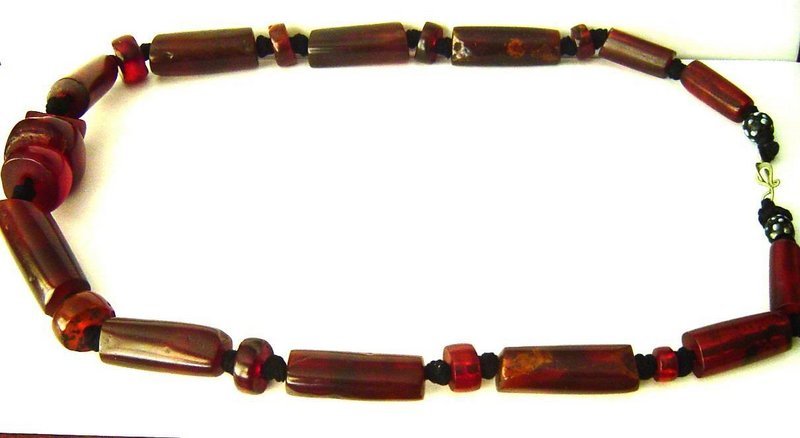 Antique Burmese Amber Necklace For Sale | Antiques.com | Classifieds